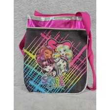 Monster High Scary Cute Crossbody Bag Pink Strap Kids Small Purse