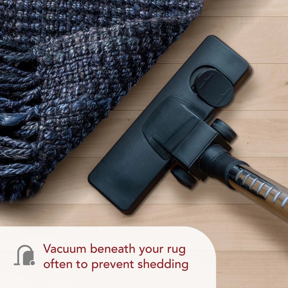 Handmade 2x8 Daniela Navy Blue Jute Rug with Braided Tassels Eco Friendly - Image 2 of 4