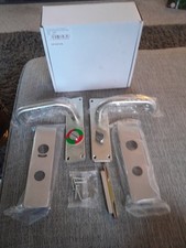 lockable 19mm bathroom - Bedroom door handles & cover plate NEW