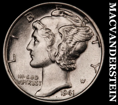 1941 Mercury Dime- Choice Gem Brilliant Uncirculated MS++++ #i3274