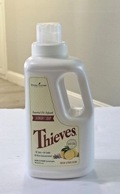 Young Living Thieves Laundry Soap 32 fl oz HE Safe Fresh Citrus Aromatherapy
