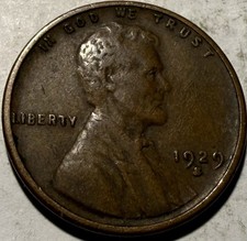 1929 S Lincoln Wheat Cent ~ F - T403