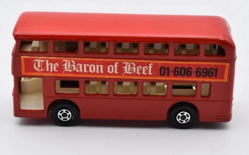 Matchbox Superfast #74 Daimler London Bus red Baron of Beef. Lesney England Base - Image 2 of 4