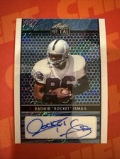 2024 Leaf Metal - Raghib “Rocket” Ismail Auto 19/20 Blue Shimmer Oakland Raiders