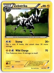 Zebstrika 42/114 Black & White Uncommon Pokémon TCG
