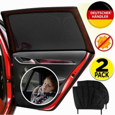 2 Stück Sonnenschutz Auto Baby mit UV Schutz Autofenster Sonnenblende für Kinder