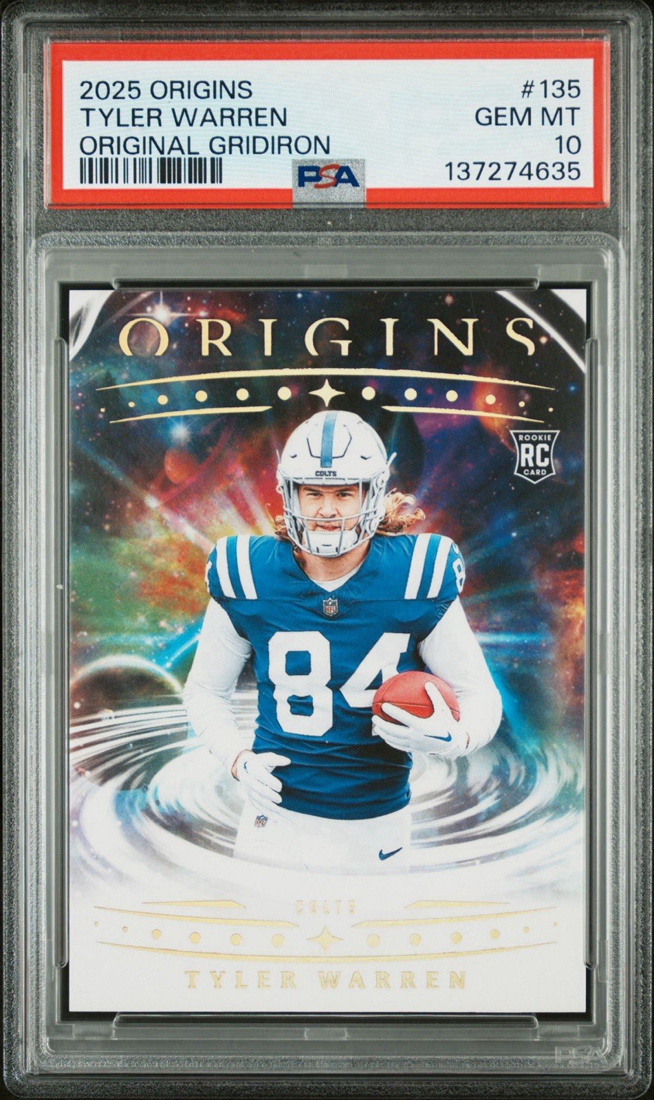 Tyler Warren Panini Origins Original Gridiron #135 Base