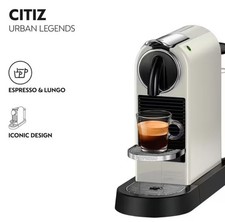 Nespresso Coffee Pod Machine CitiZ by DeLonghi White C Grade
