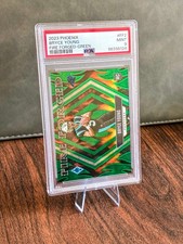 2023 Panini Phoenix - Fire Forged Bryce Young #FF-2 Green /25 (RC) - PSA 9
