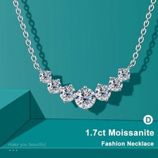 Moissanite Diamond Necklace – Sparkling V-Shape Pendant Women’s Fashion Jeweller