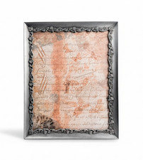 Vintage Ornate Silver Tone Rose Scroll Frame  Cottagecore Photo Frame  8x10