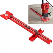 3in1 Router Circle Cutting Jig Aluminum Milling Groove Bracket Woodworking Tool