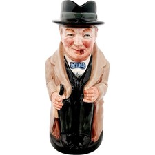 Winston Churchill Royal Doulton Toby Jug Collectible Character 23cm Tall (002)