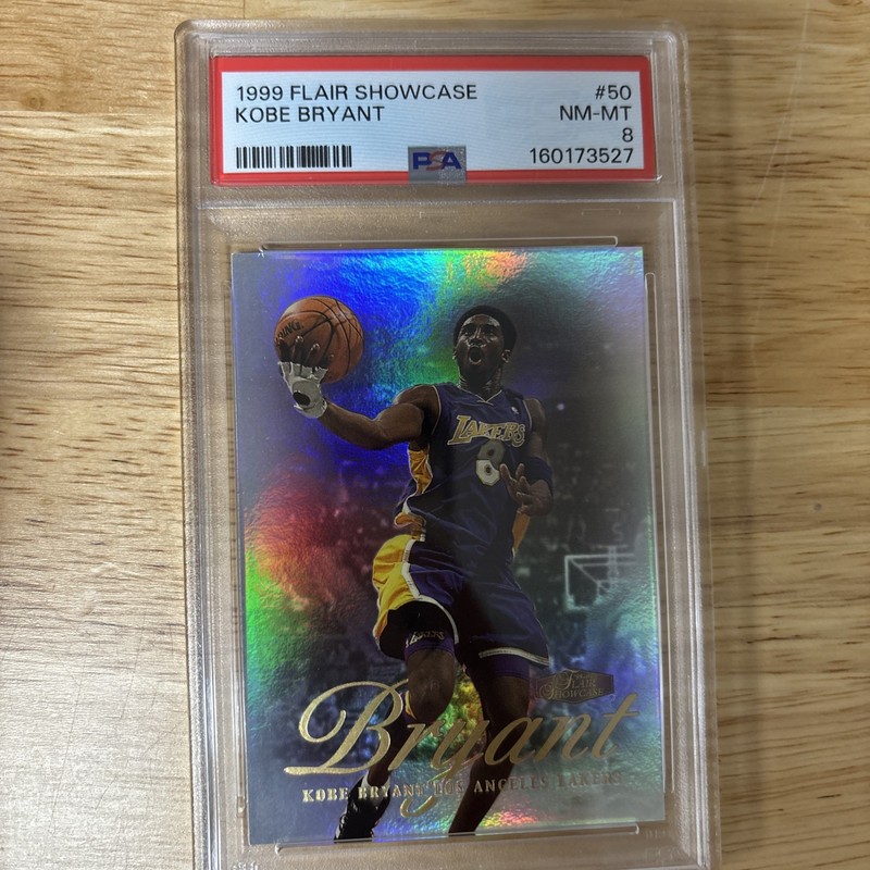 1999 Flair Showcase Kobe Bryant #50 PSA 8 NM-MT Lakers HOF