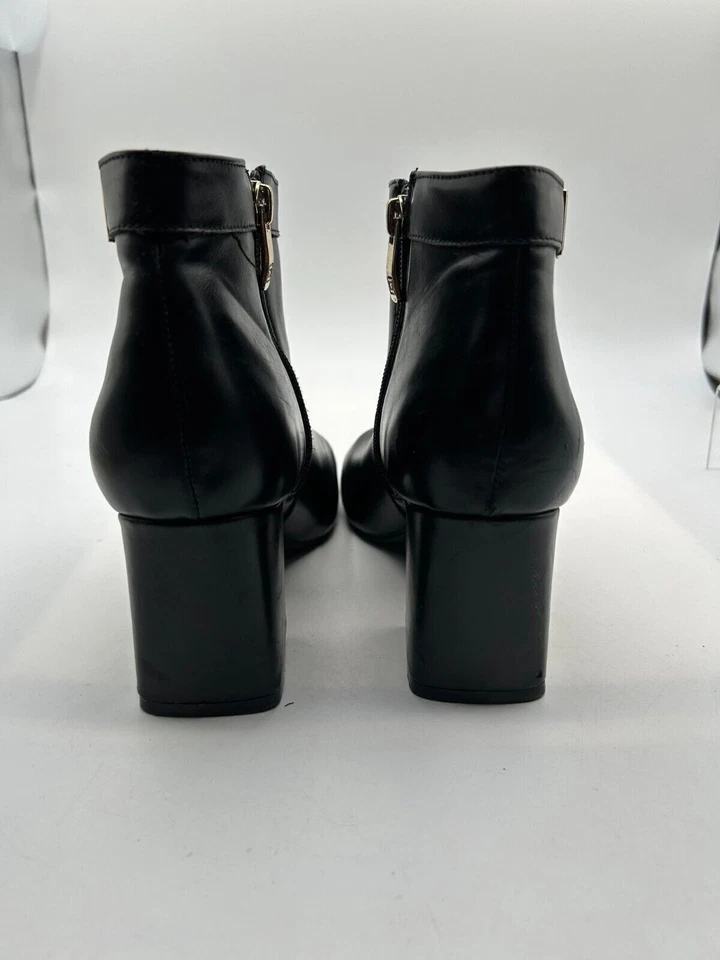 Botín Liz Claiborne Macomb para mujer talla 7,5 cuero negro punta almendra Foto 3 de 4