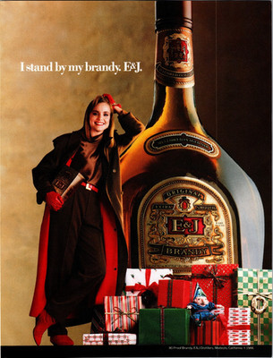 E&J Distillers Brandy I stand by my brandy print ad
