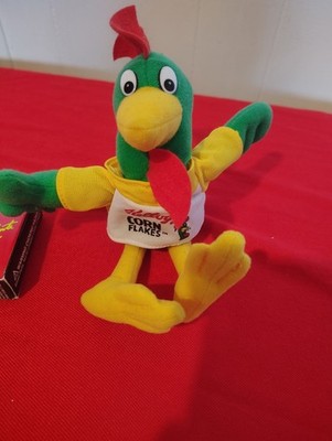 Vintage Corn Flakes Kelloggs Stuffed Animal and Die- Cast Car