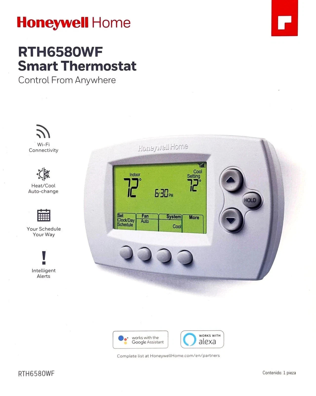 NIB SEALED Honeywell Home Wi-Fi Smart Programmable Thermostat RTH6580WF-1001
Opens in a new window o
