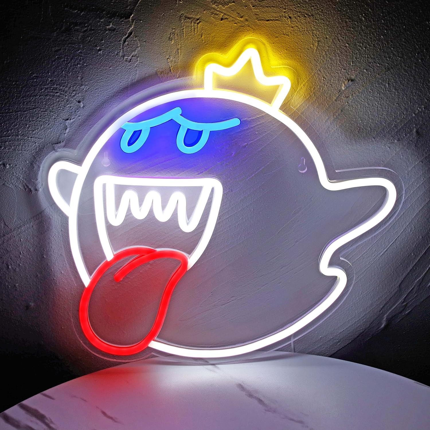 The Ghost Face LED Neon Light Lamp Acrylic Sign for Game Room Decor Gaming Light