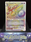 Pokemon Card Unown VSTAR 199/195 Secret Rainbow Rare Silver Tempest Near Mint