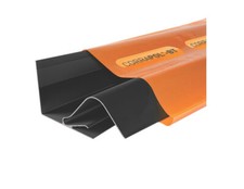 Corrapol-BT Rock n Lock Aluminium Rigid Side Flashing Black 125 x 97mm x 3m