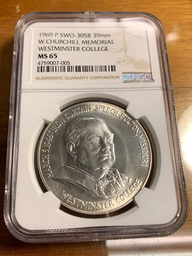 1969-P SWO-3058 Winston Churchill, Westminster, US Mint Made NGC MS65 SKU# 33854