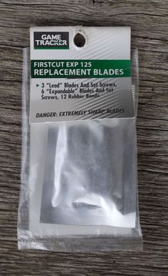 Game Tracker FIRST CUT FIRSTCUT EXP 125 Broadhead Replacement Blades 