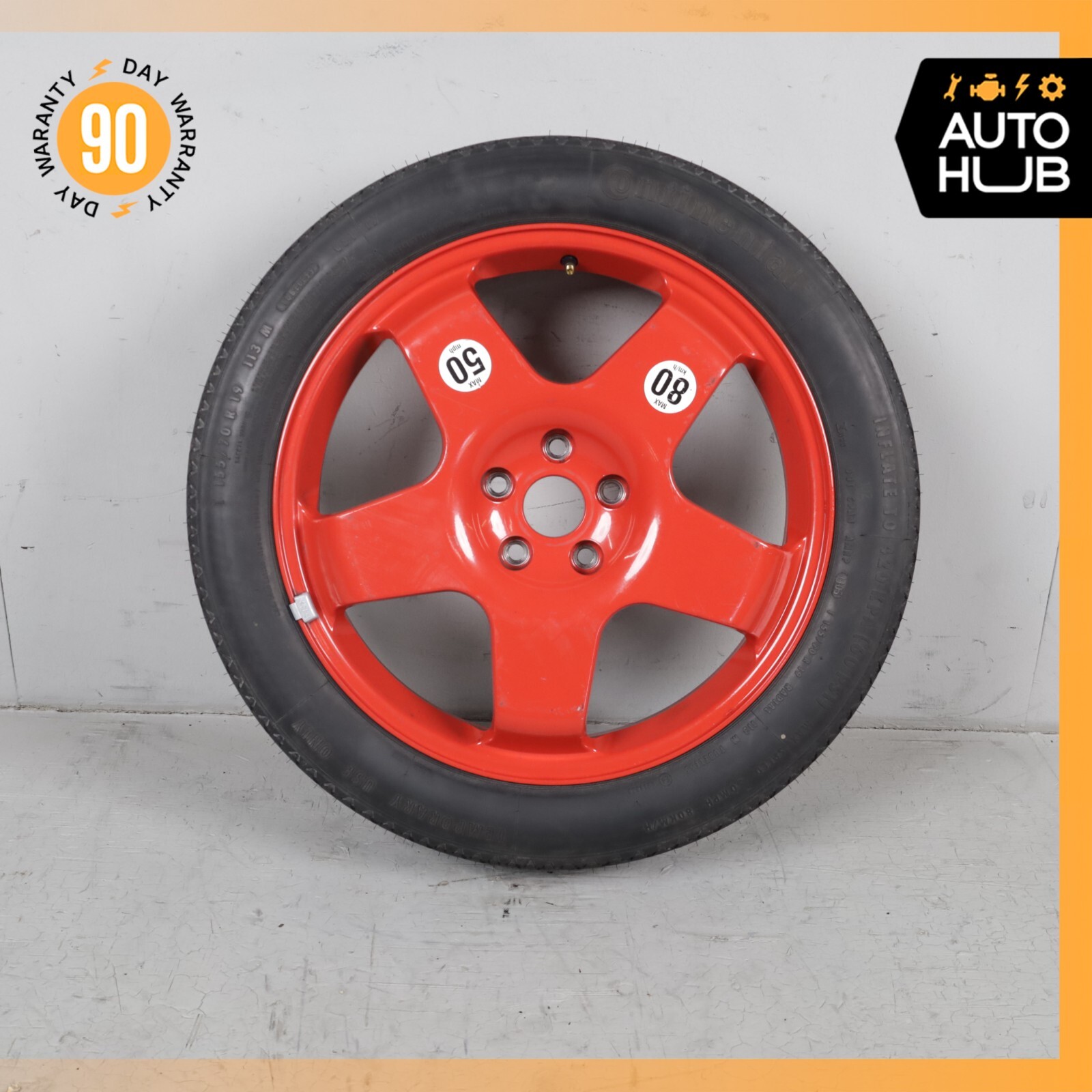 03-13 Bentley Continental GT Emergency Spare Tire Wheel Donut Rim 19 19" OEM 73k