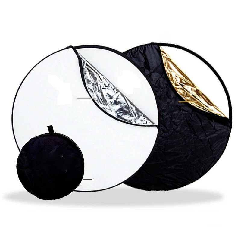 60cm 5 in1 Light Mulit Collapsible Disc For Photography Panel Reflector Diffuser - Image 3 of 4