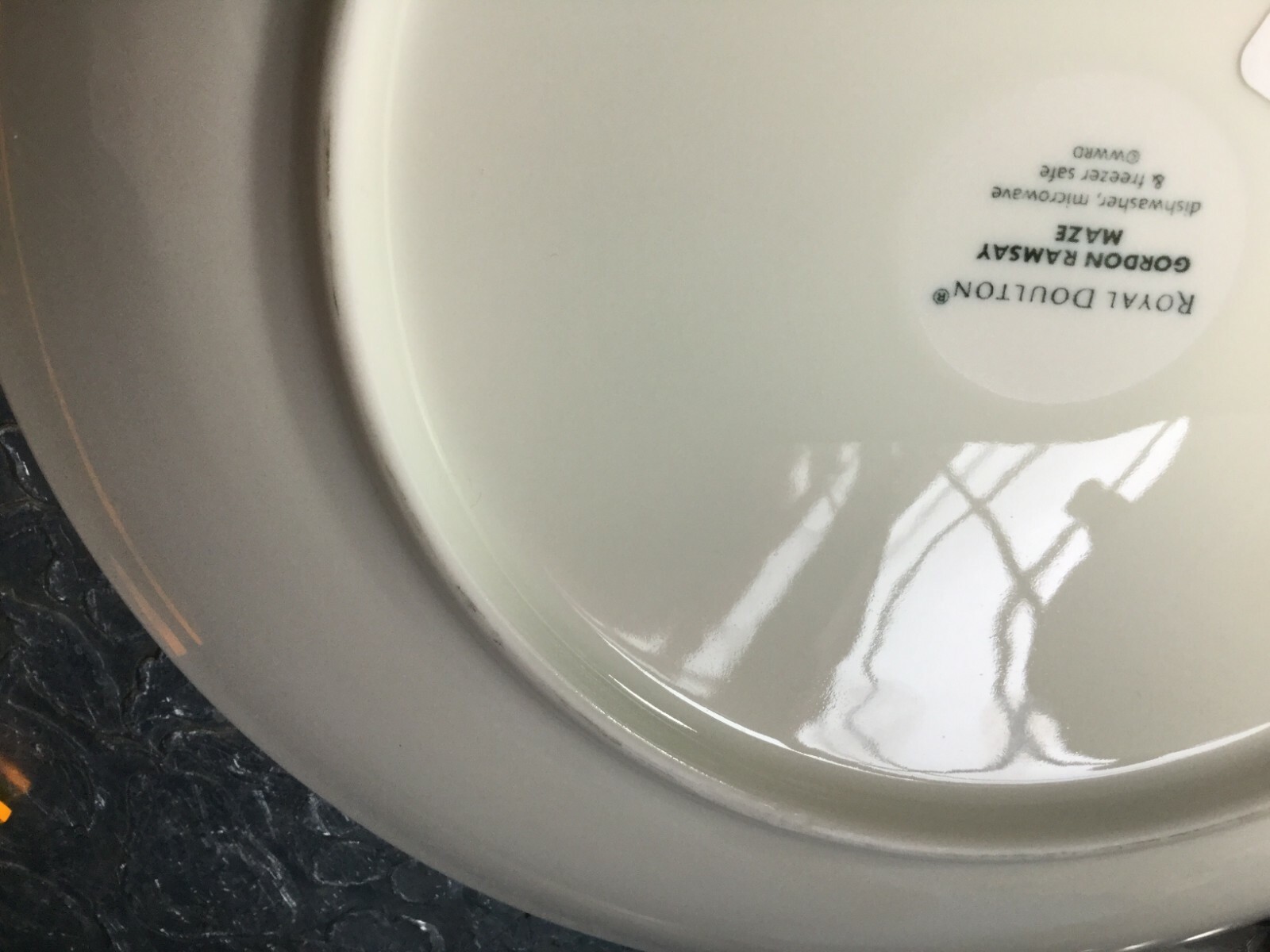 Royal Doulton Gordon Ramsay Maze eggshell White China Dinnerware Plate