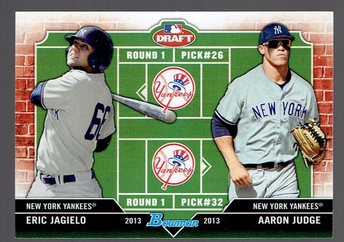 2013 Bowman Draft Picks Aaron Judge Eric Jagielo Draft Duals Baseball Card