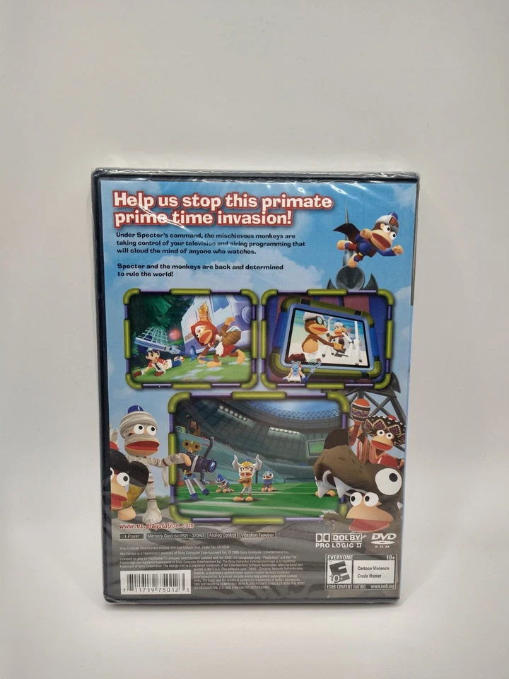 Ape Escape 3 (PS2) PlayStation 2, Rare Grail (Japan Studios, Sony) [Brand New] - Image 4 of 4