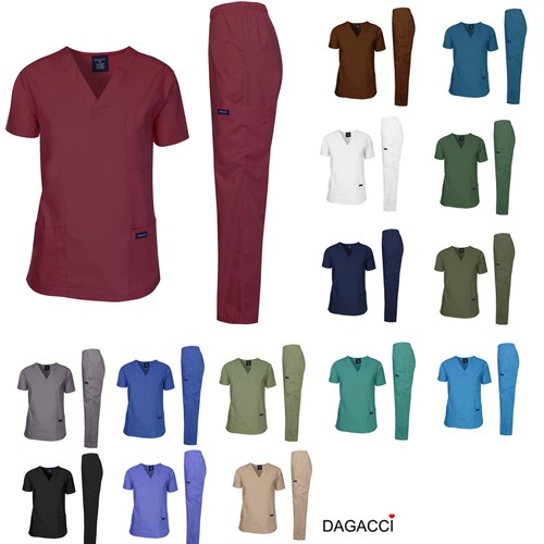 Dagacci Scrubs Medical Uniform Unisex 