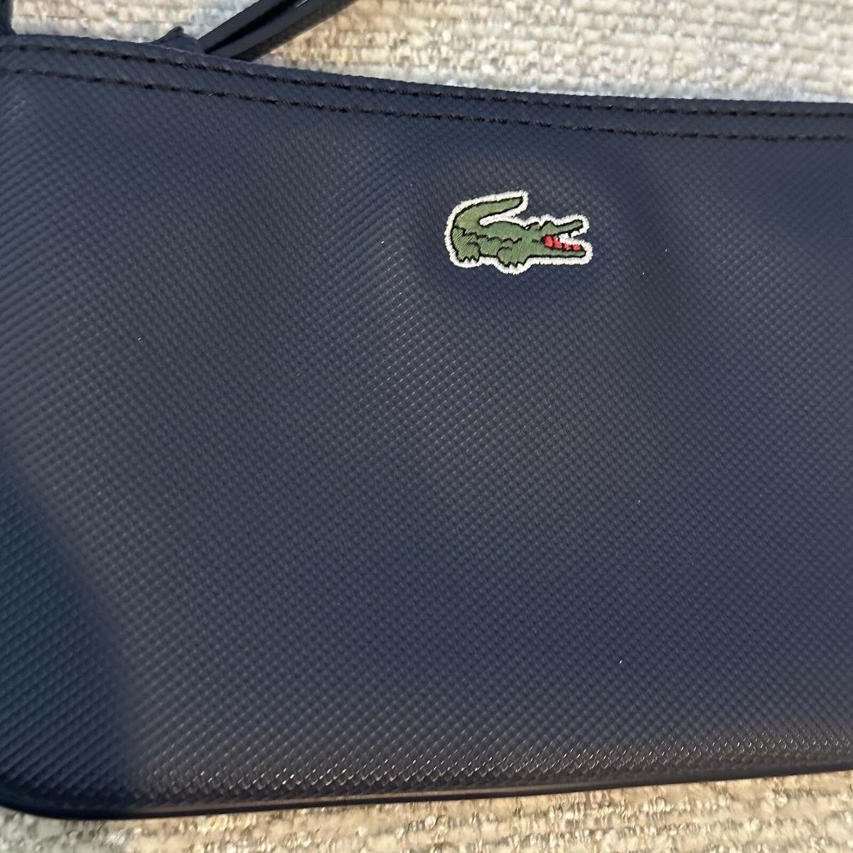 Lacoste PVC Navy Blue Small Clutch Wristlet | eBay