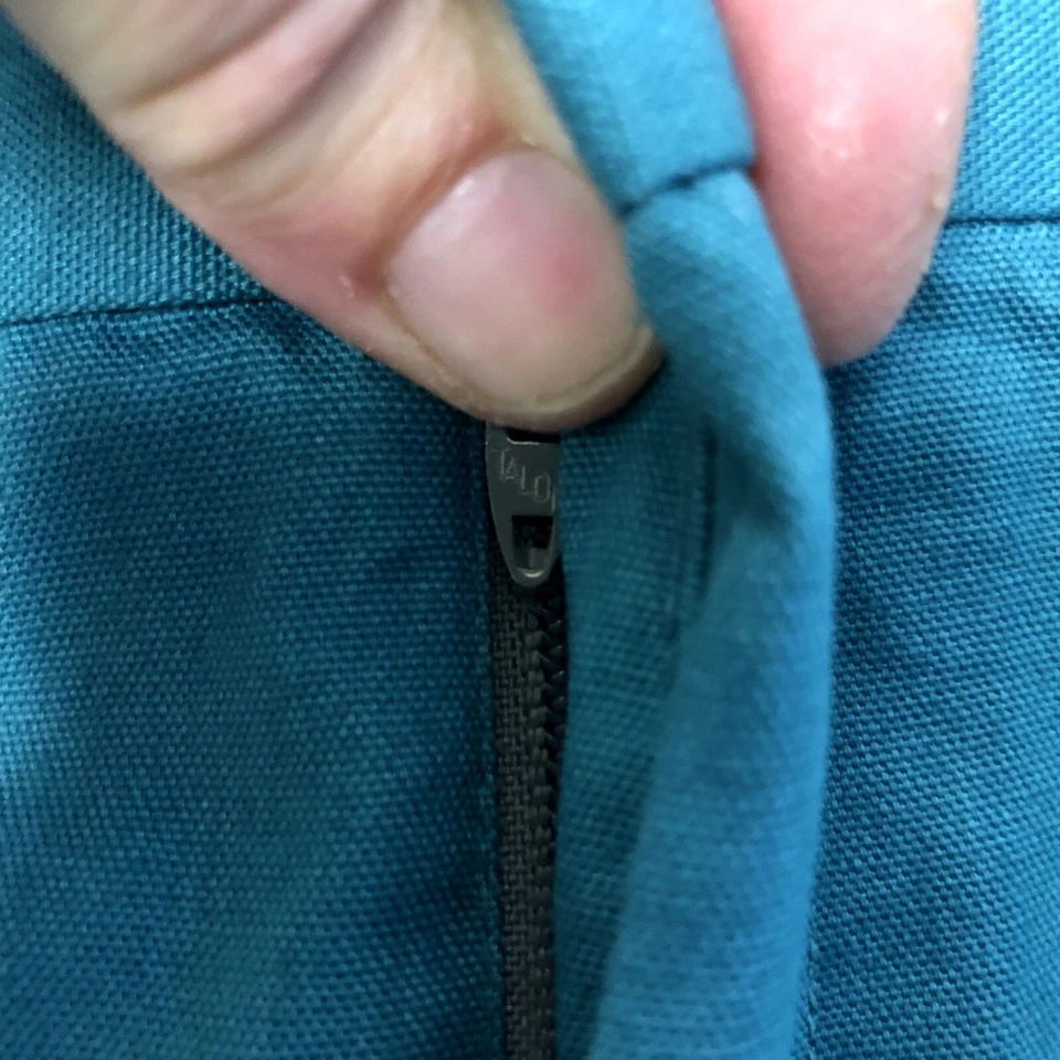 Vtg 80's Men's TURQUOISE USA Made MoD Belted GOLF Pants CASUAL Trousers 36 - Image 4 of 4