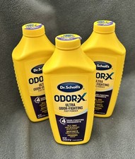 Dr. Scholl's Odor X Ultra Fighting Foot Powder All Day Absorbs Sweat PACK of 3