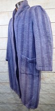 Vintage 1940s 50s Whittenton Cozy Blanket Robe Stripe Geometric Beacon Style