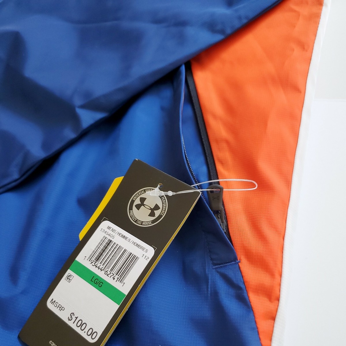 フラッグス　ジャパン Under Armour Lightweight UA Legacy Windbreaker Jacket White Orange