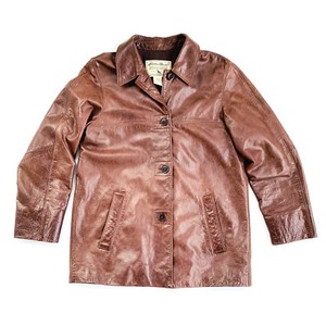 brown button up jacket