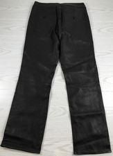 Vintage Leather Pants Womens 12 Rem Garson Dark Brown Straight Leg Goth Punk