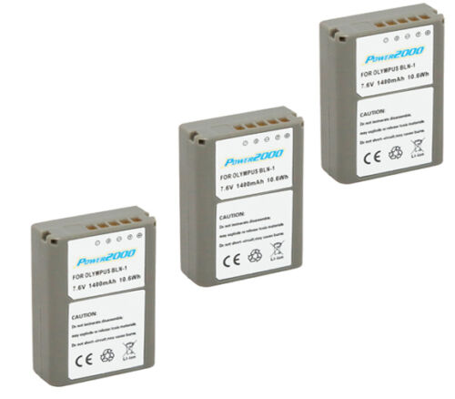 3X BLN-1 Batteries for Olympus E-P5 PEN, OM-D E-M1, OM-D E-M5, OMD E-M5 Mark II  - Picture 1 of 1