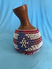 SHEKERE, BRAND NEW CUSTOM MADE - PUERTO RICO FLAG - EXCELLENT SOUND