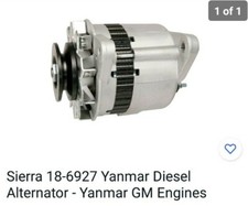Sierra 18-6927 Yanmar Diesel Alternator - Yanmar GM Engines