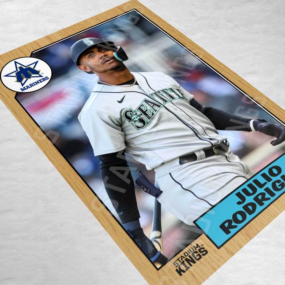 Julio Rodriguez Seattle Mariners 1987 Baseball Poster
