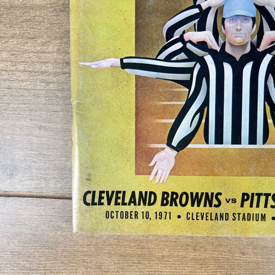 Oct 10 1971 Pittsburgh Steelers vs Cleveland Browns Pro! Official Program - Image 2 of 4