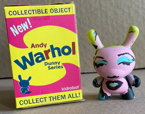 Figurine Dunny Warhol 3" Série 1 Marilyn Art Toy vinyle pop art