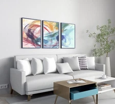 Colorful Abstract Wall Paintings For Living Room and Bed Room Decoration