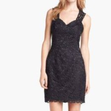  Adrianna Papell Black Cutout Back SIZE 6 #126 NWT 