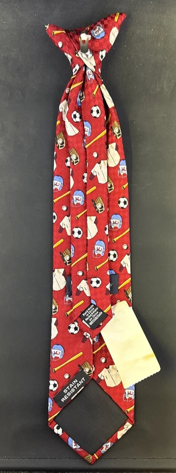Corbata deportiva Dockers roja con clip nueva Foto 2 de 4