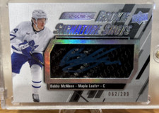 Bobby McMann Rookie Signature Shots 62/299-Engrained Hockey RSS-BM- SILVER